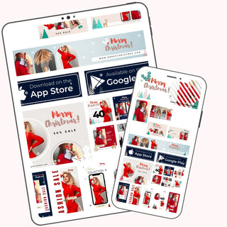 Festive E-Commerce Canva Template Pack