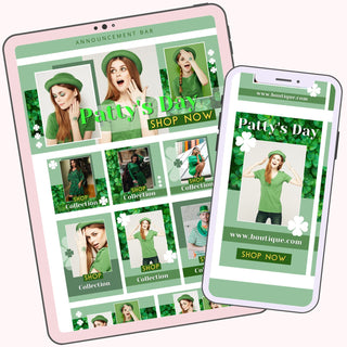 St Patricks E-Commerce Canva Template Pack